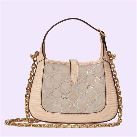 gucci mini crystal lizard bag|Jackie 1961 mini lizard shoulder bag .